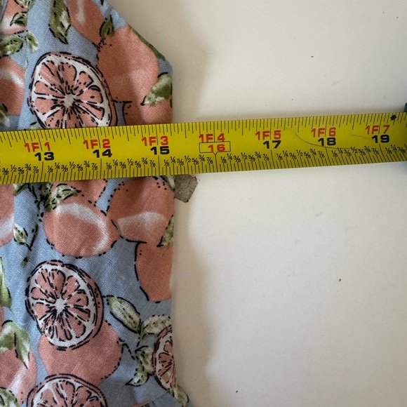 Everly Ace the Dress in Sky Lemons Citrus Blue Sz M A-line - Picture 8 of 12